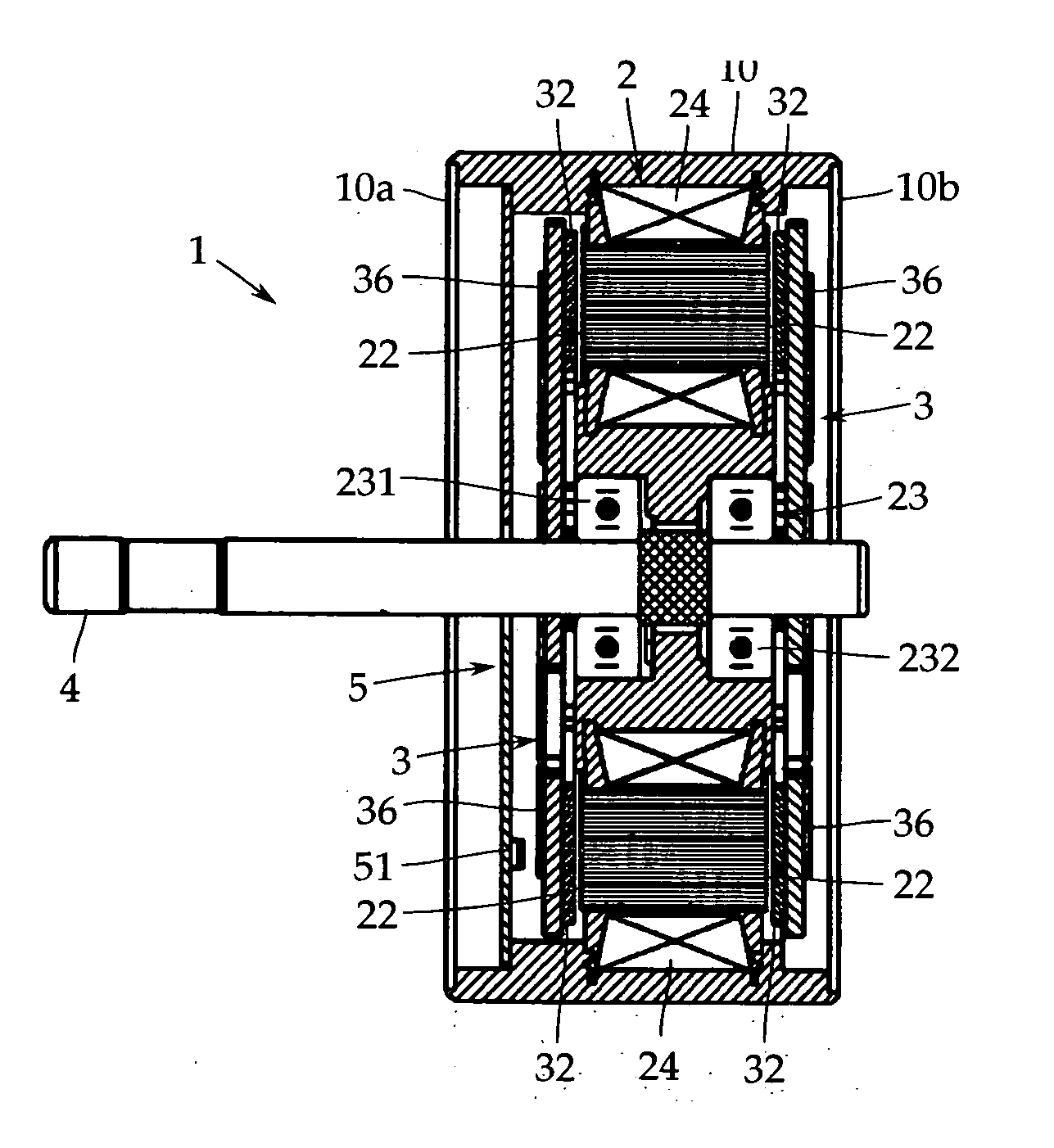 Axial air-gap electronic motor