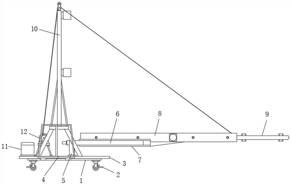 Rapid mounting auxiliary device for street lamp