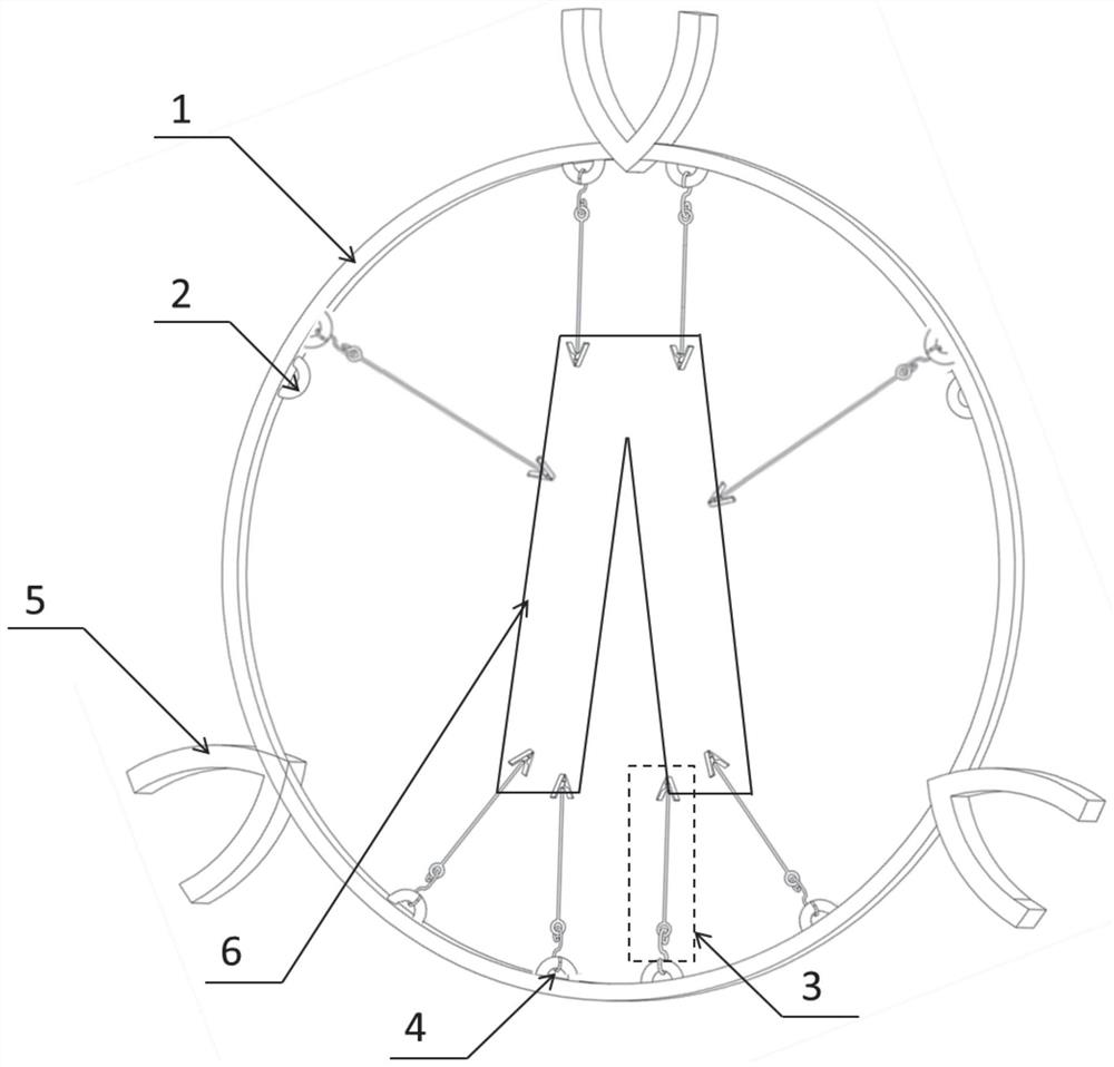 Auxiliary clothes hanger of clothes dryer and clothes dryer