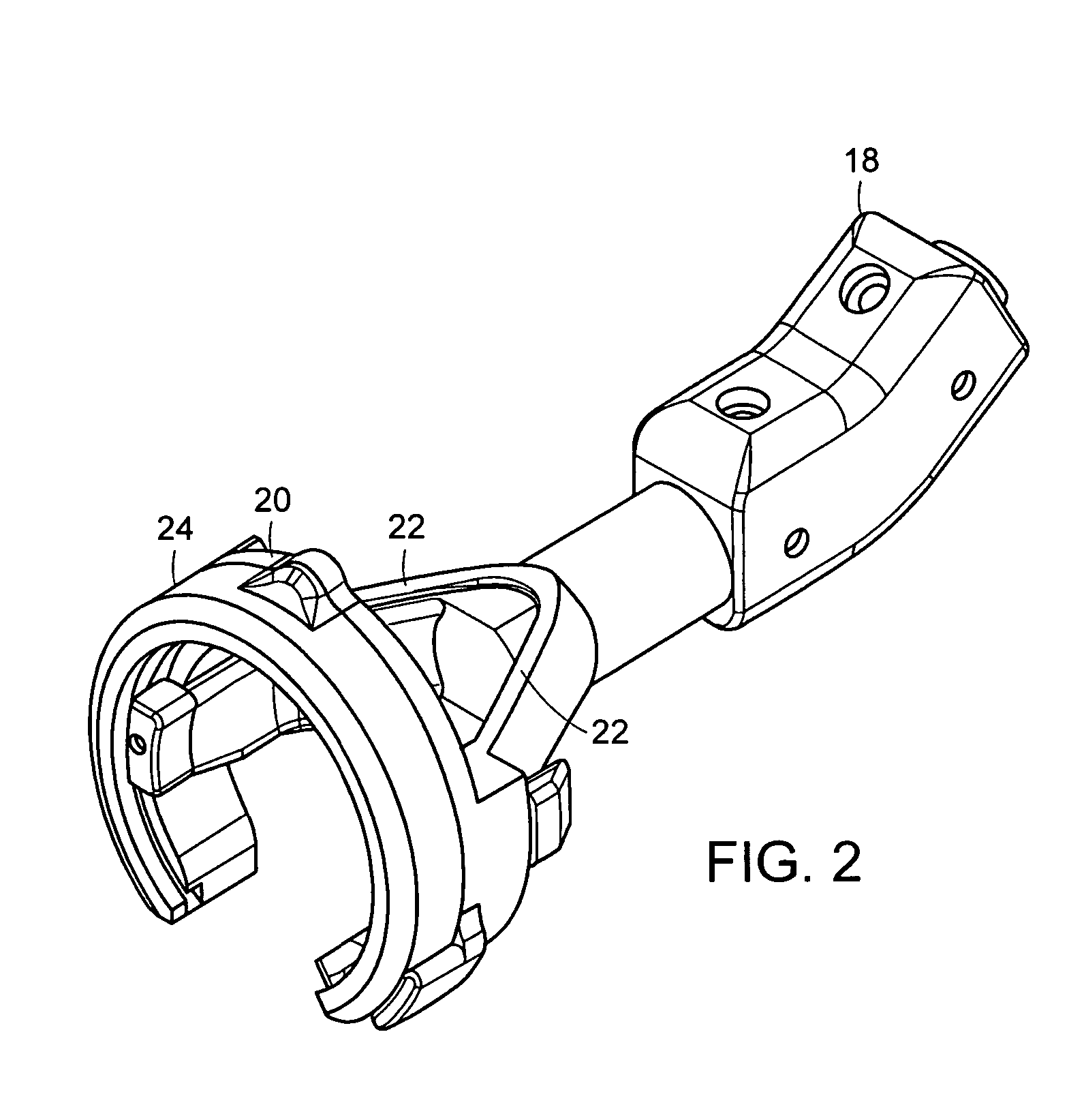 Apparatus for surgical suturing with thread management