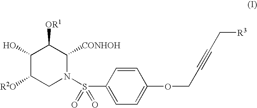 Alkynyl-substituted azasugar derivative and drug containing the same as the active ingredient