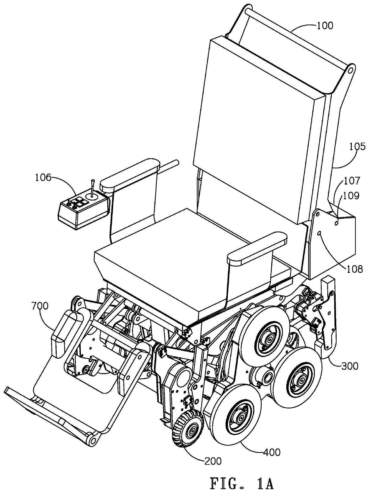 Enhanced mobility wheelchair