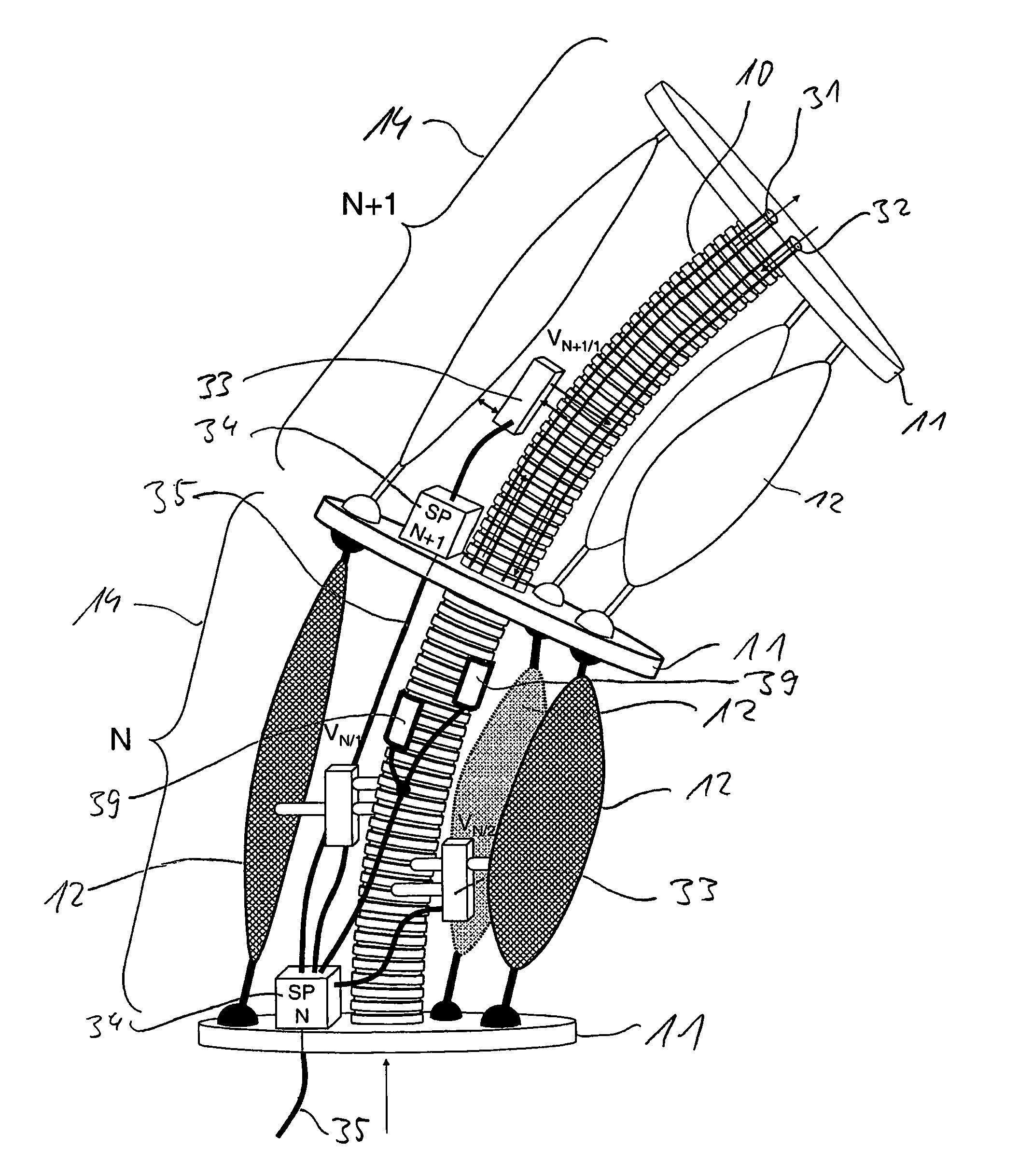 Worm-like mechanism