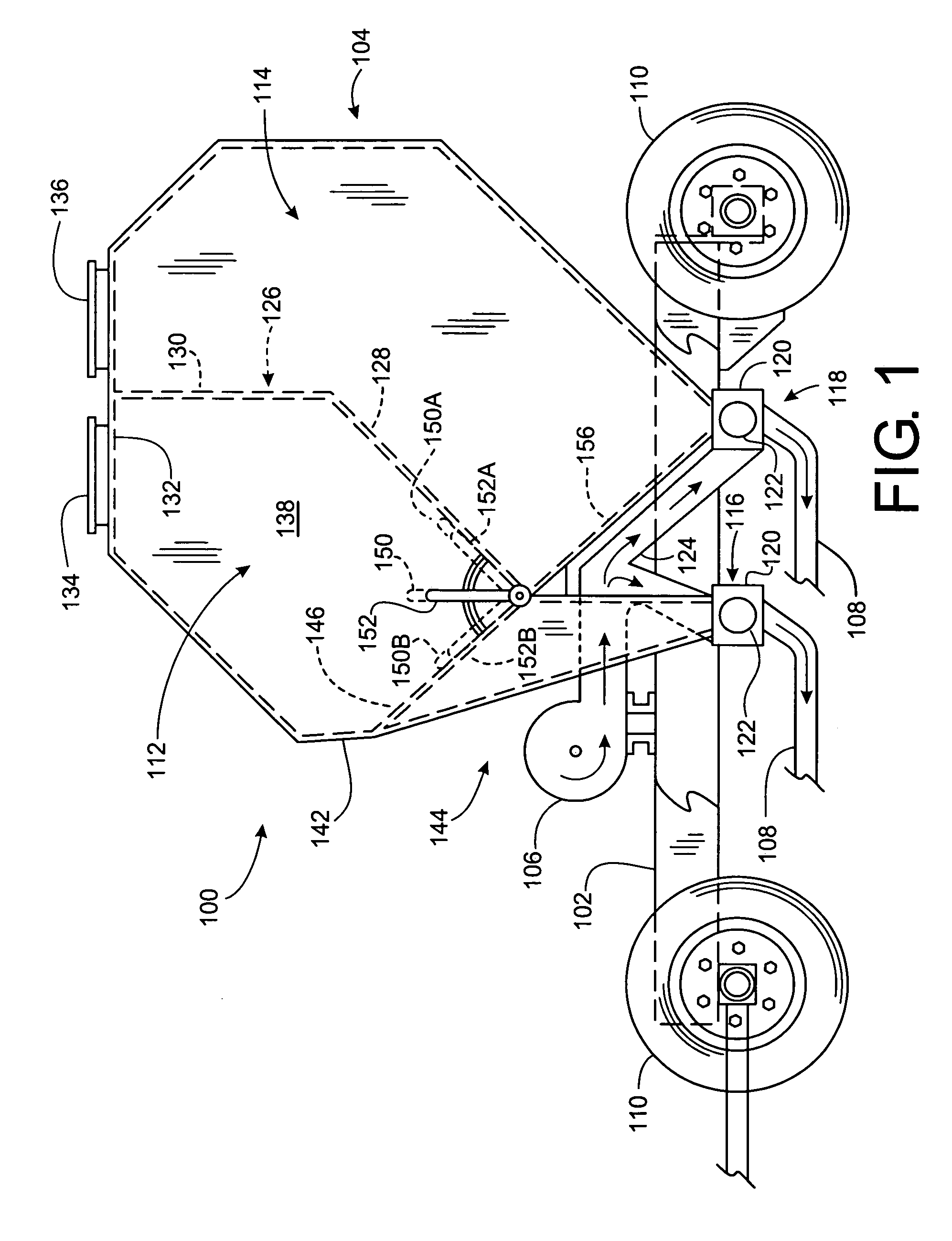 Air seeder tank arrangement