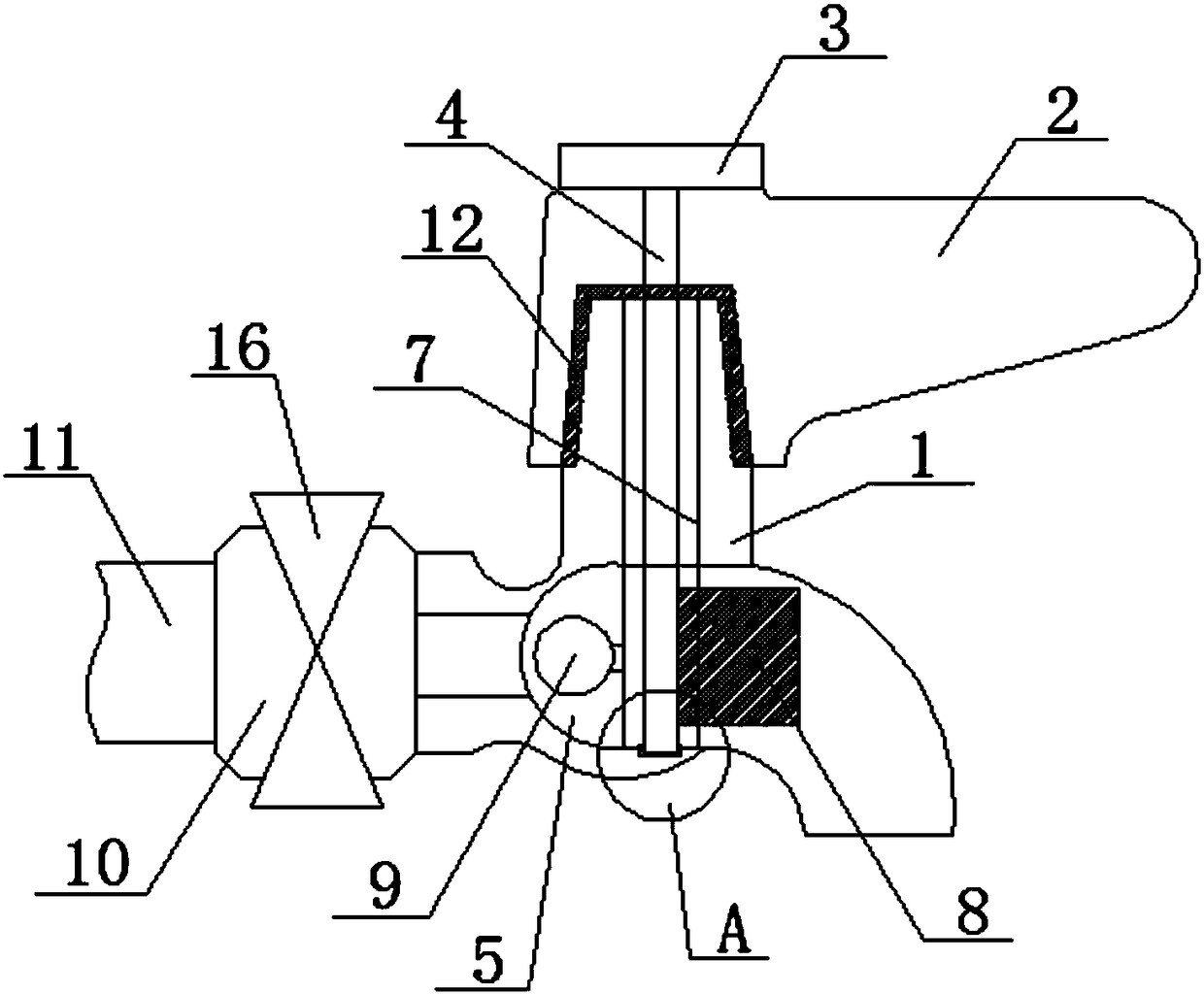 Floating rotary type water nozzle