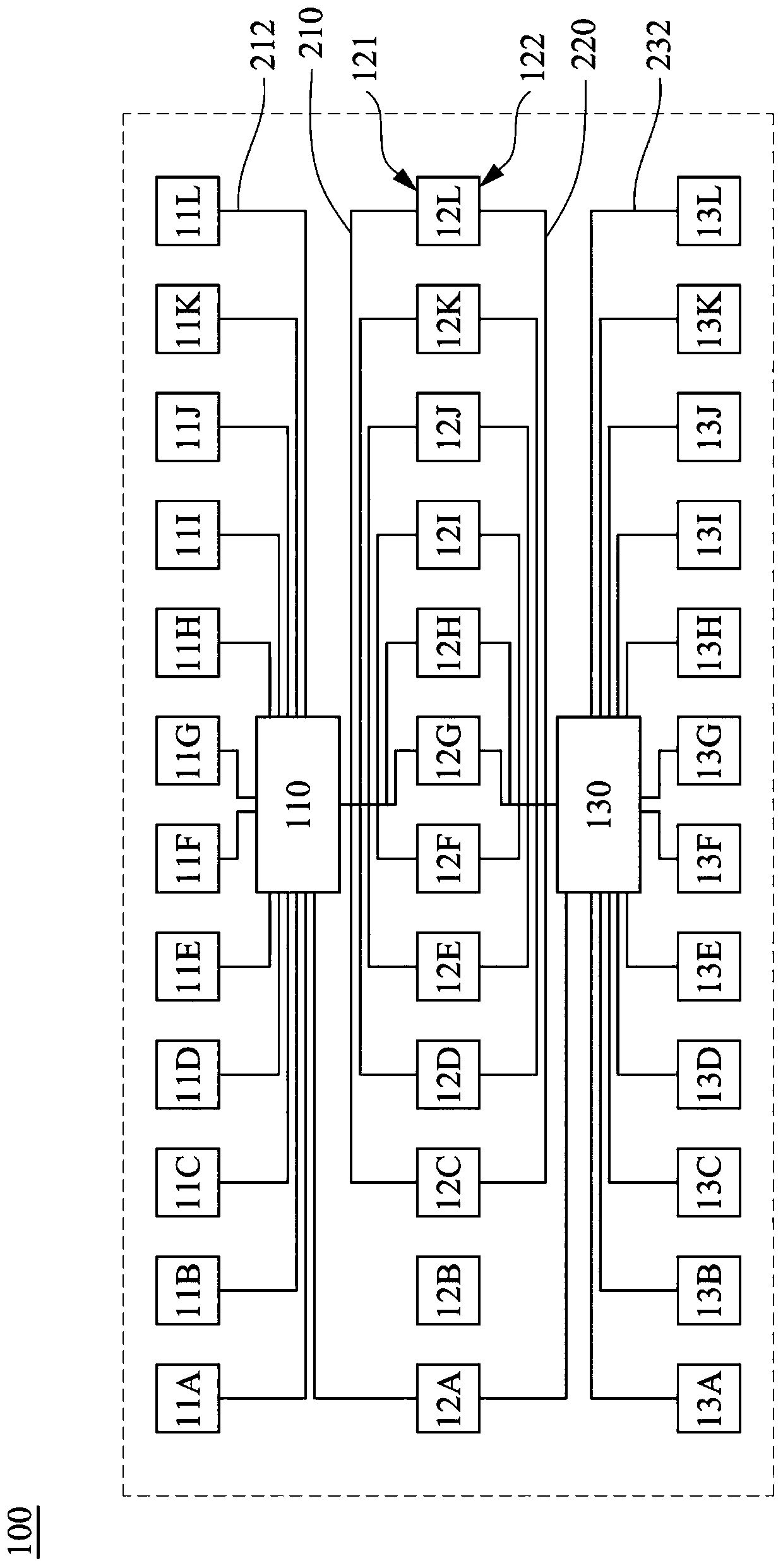 Memory test array and test method thereof