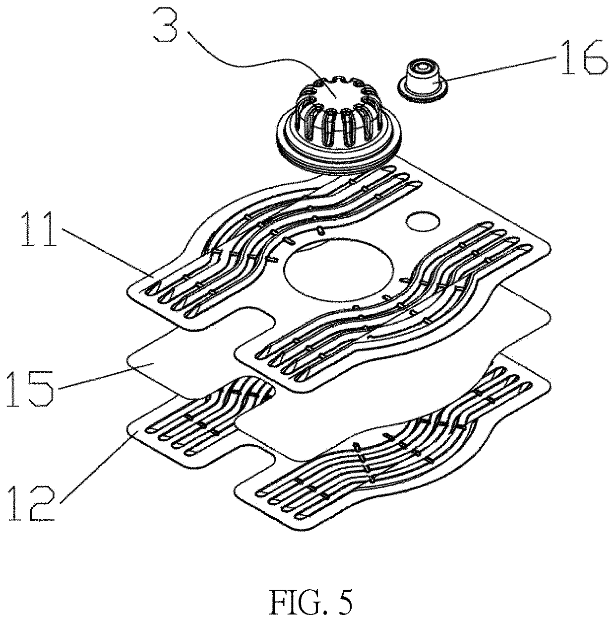 Air bag assembly with pumping function