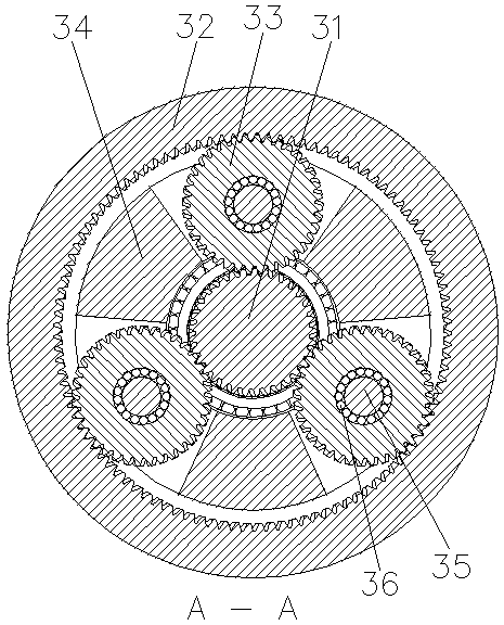 Planetary reducer with small tooth difference