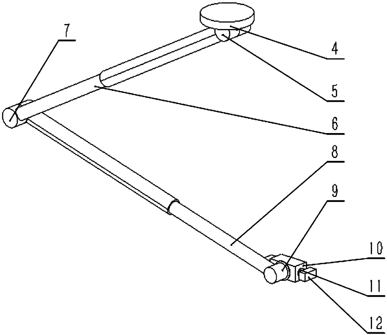 Transformer substation indoor detecting robot with linear motor and method