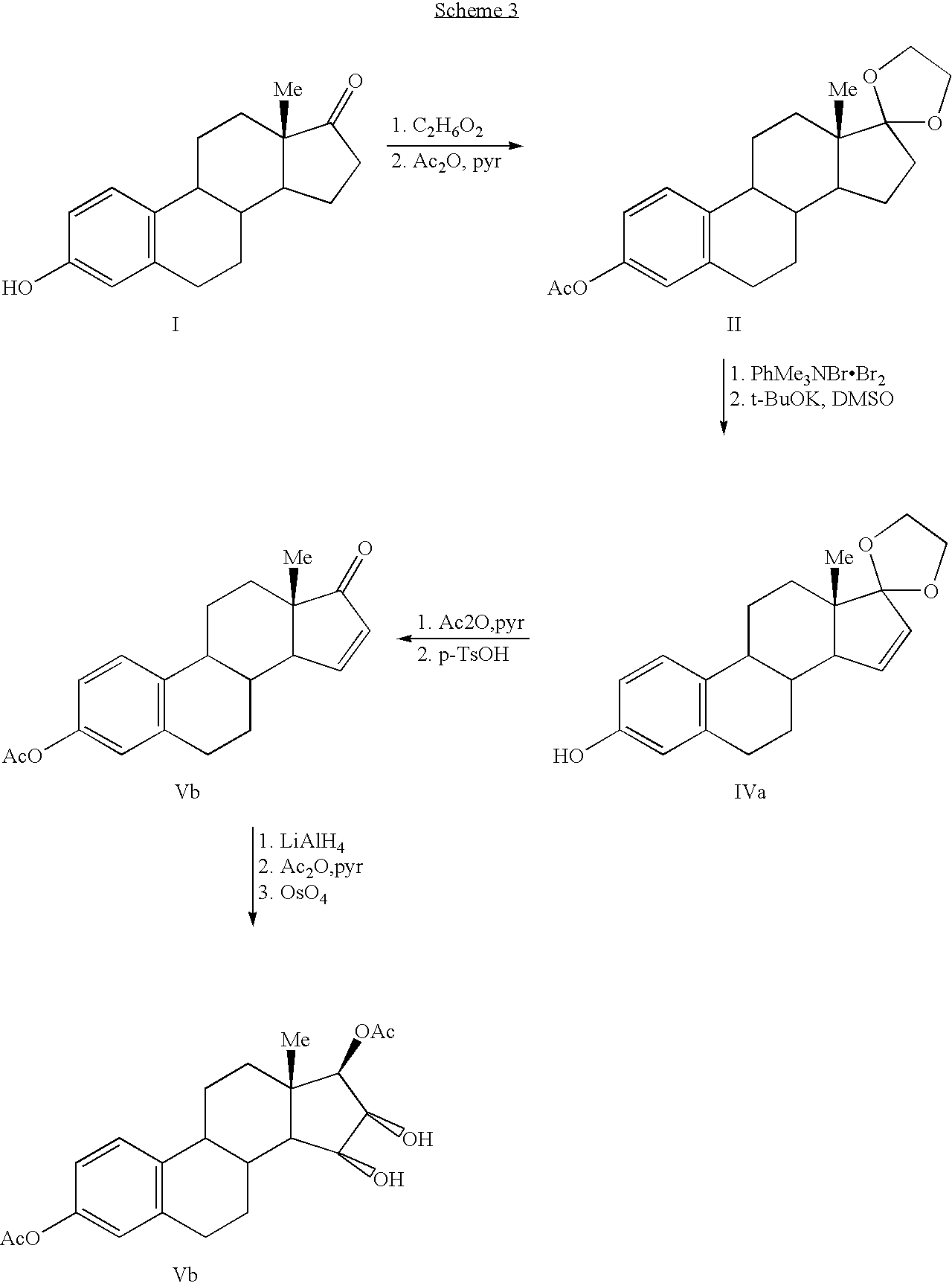 Synthesis of estetrol via estrone derived steroids