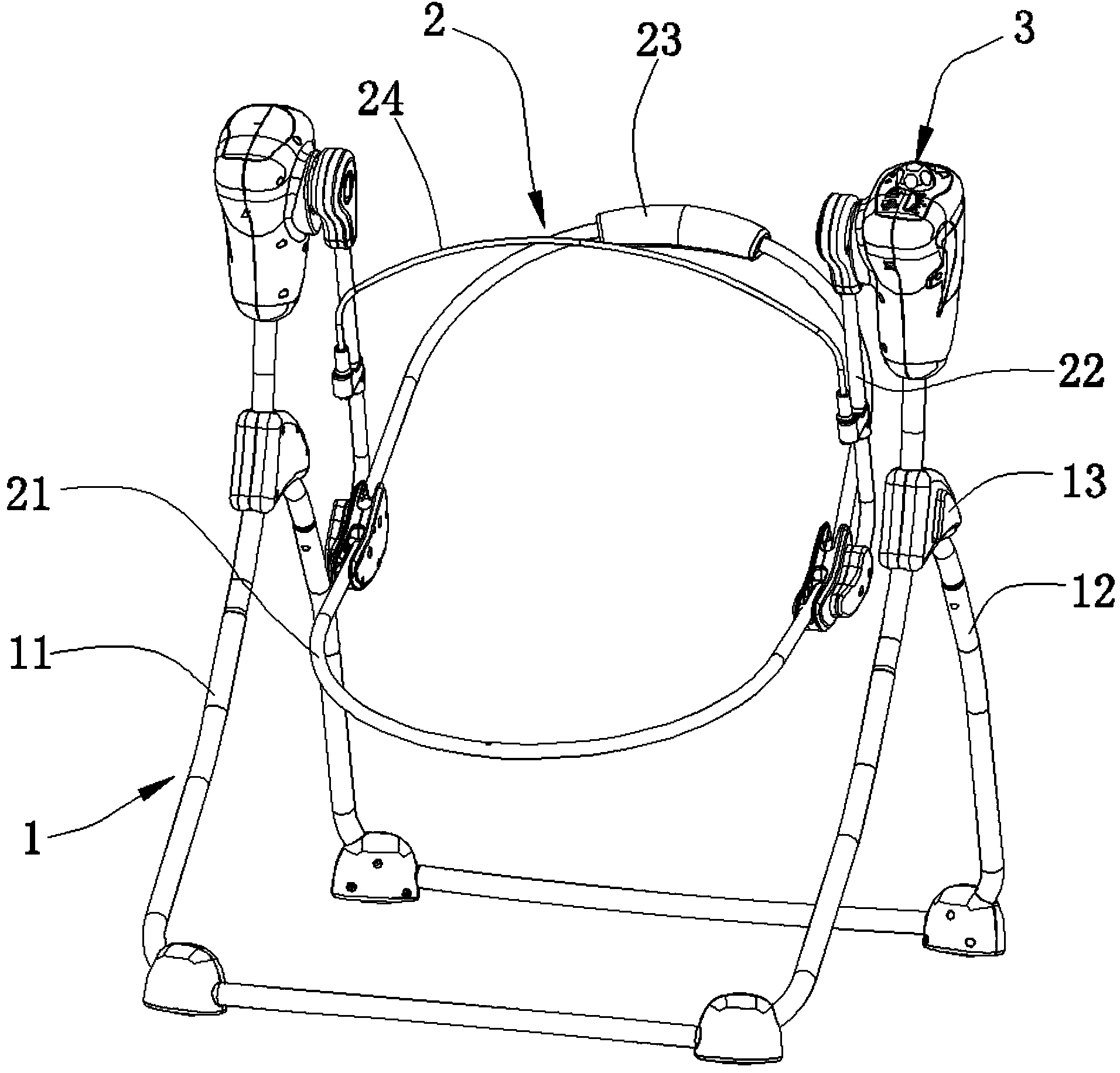 Automatic rocking chair for children