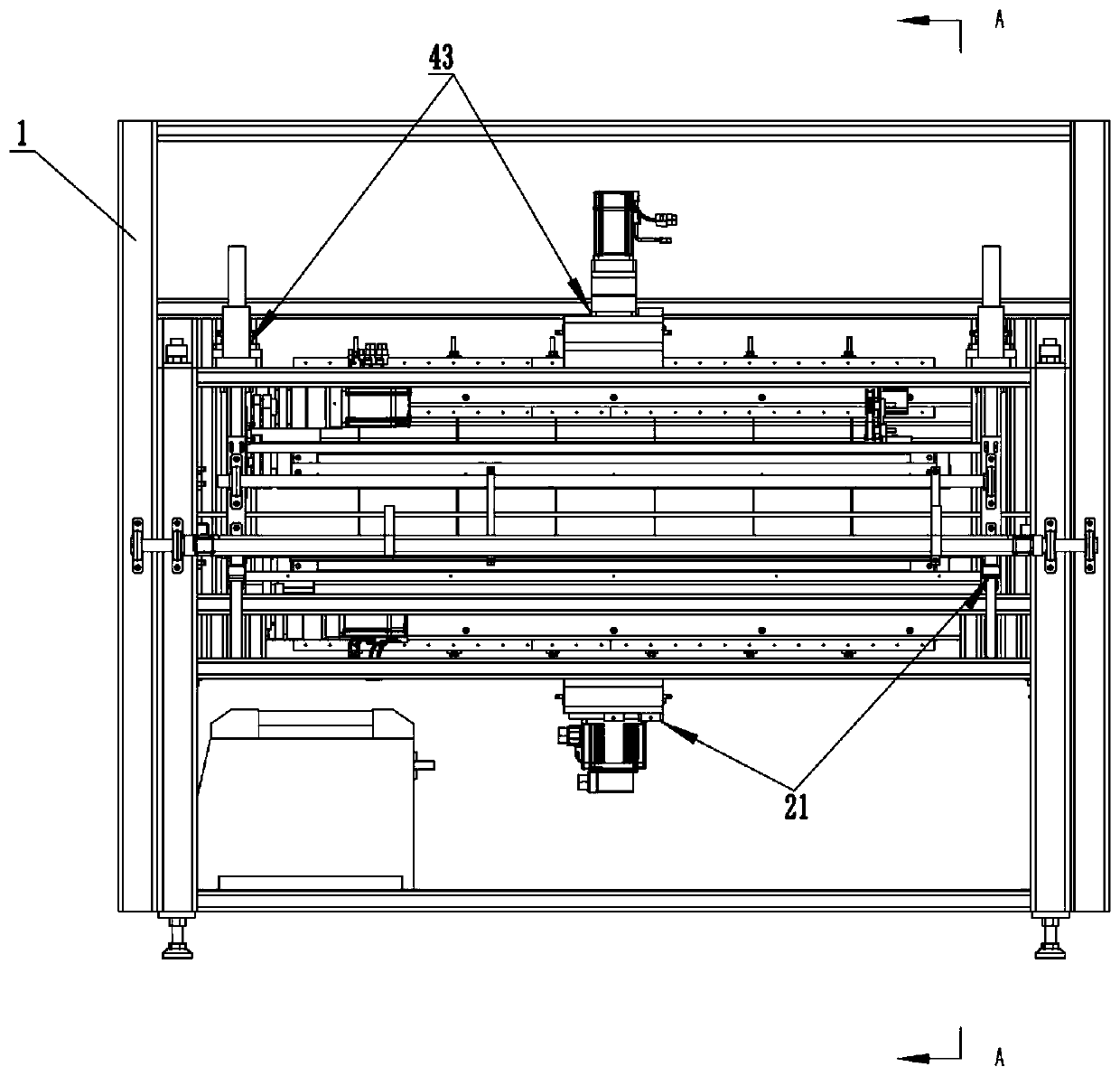 Transversal-vertical slitting machine for pearl wool