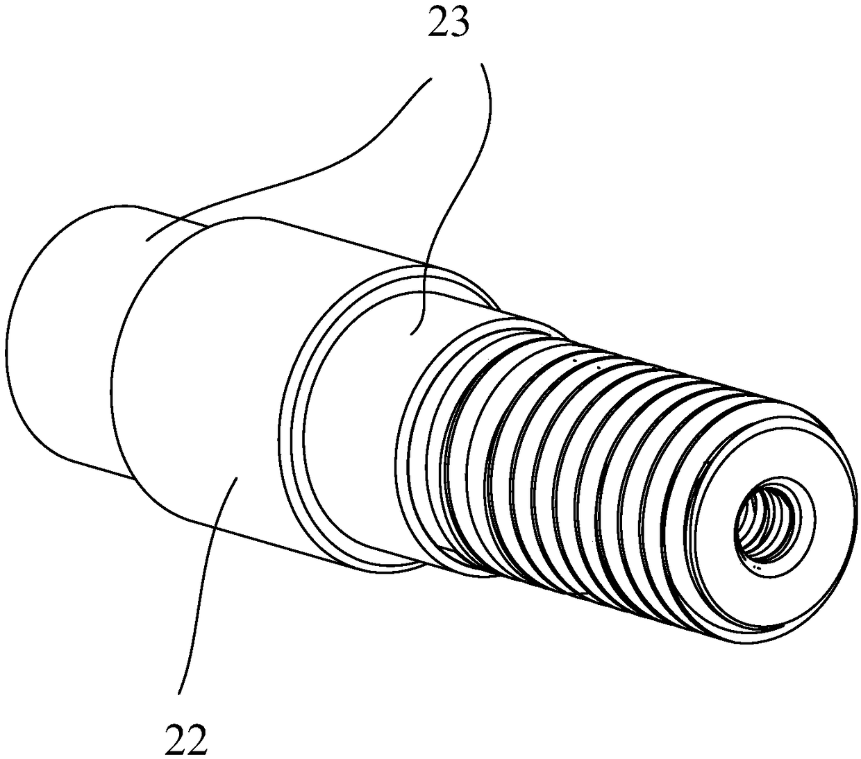 Numerical control lathe power shaft center correcting device