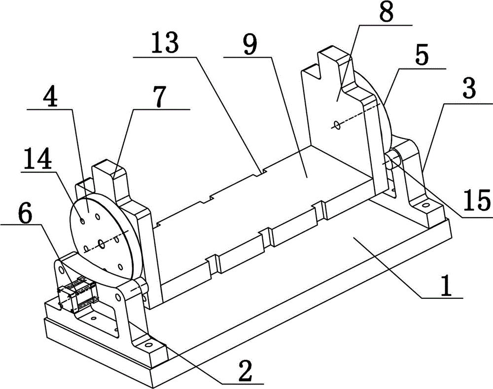 Six-face machining tool and six-face machining method of diesel engine body