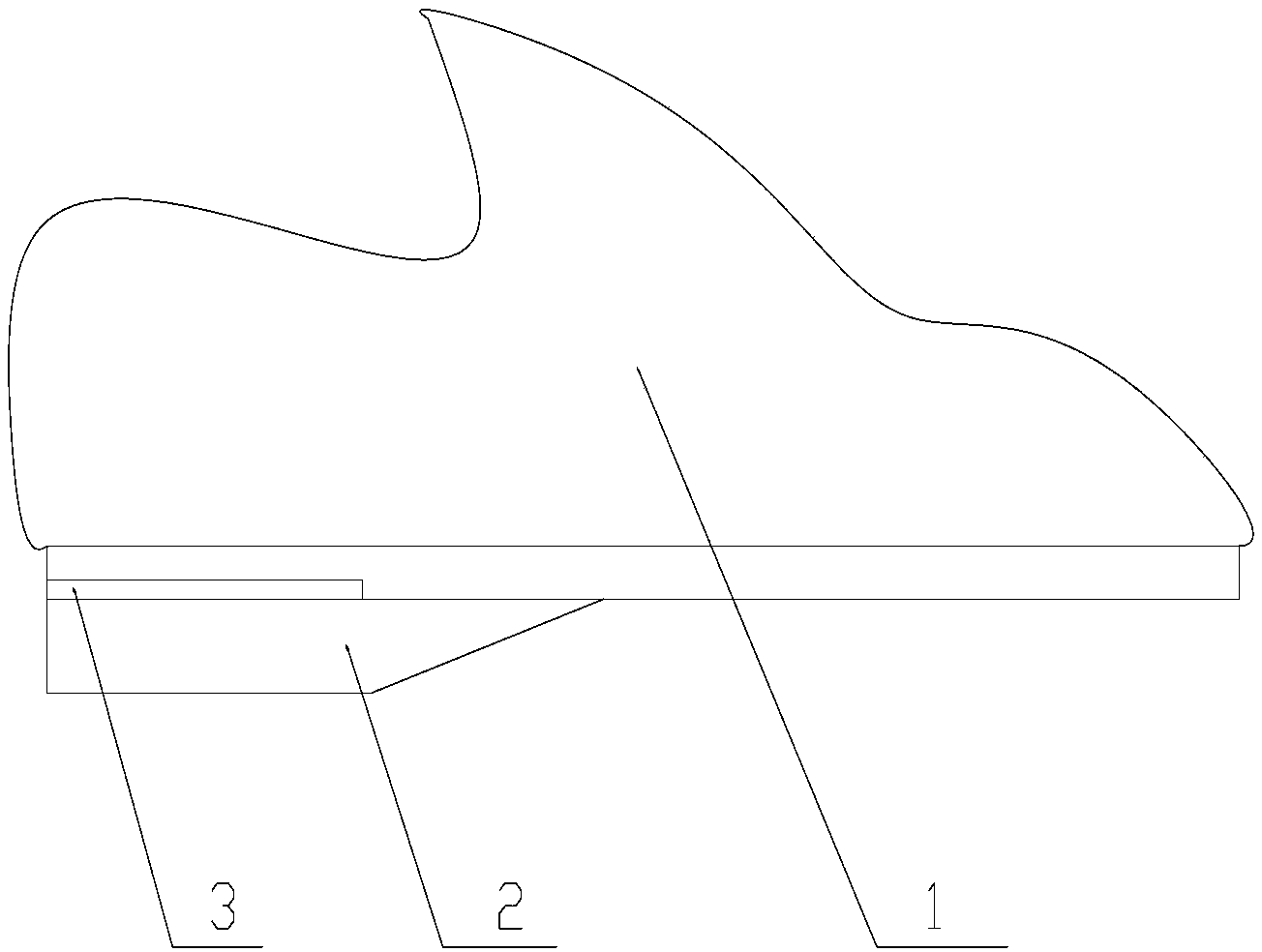 Shoe with positioning device