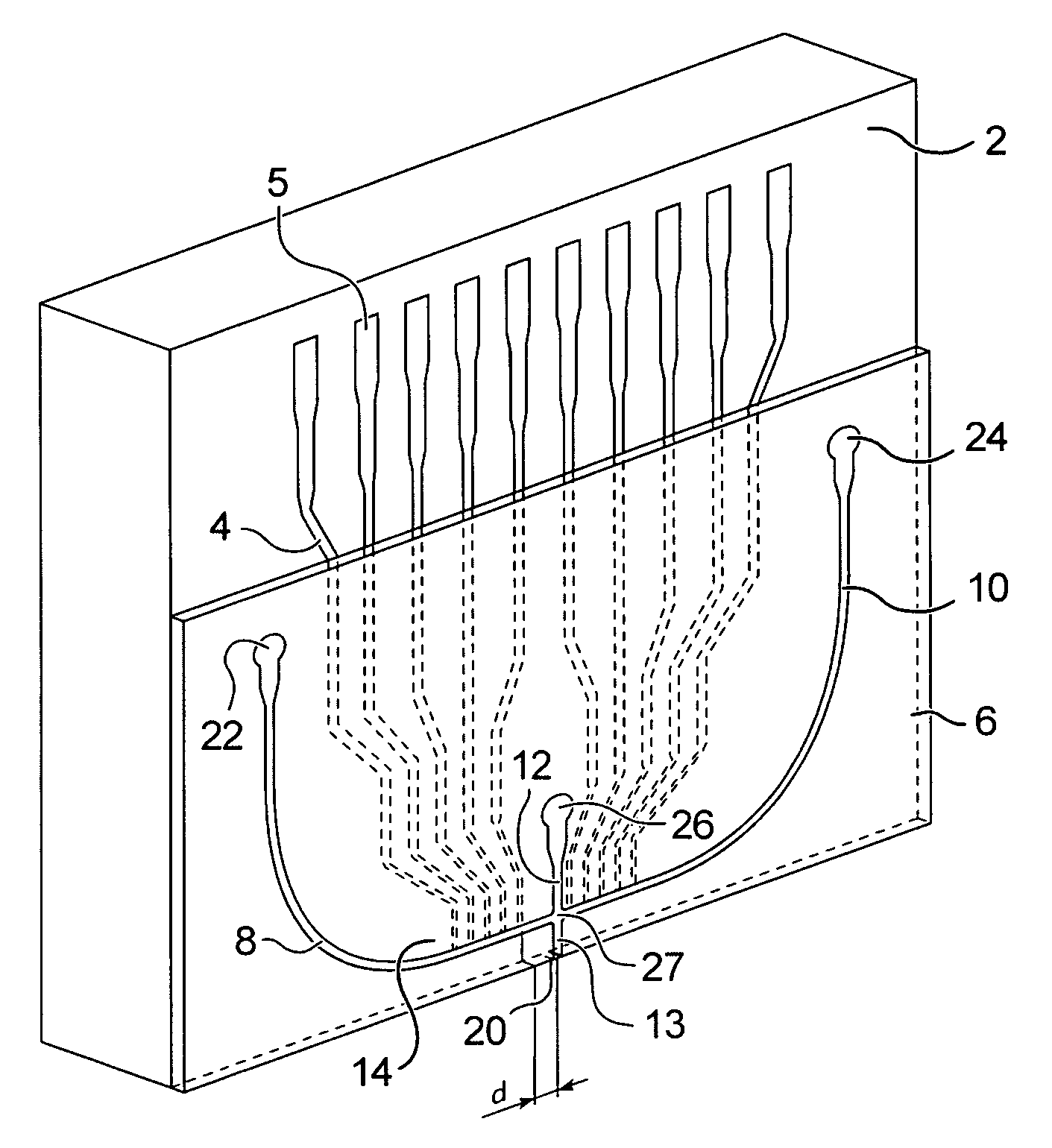 Dispensing Device For Microfluidic Droplets Especially For Cytometry