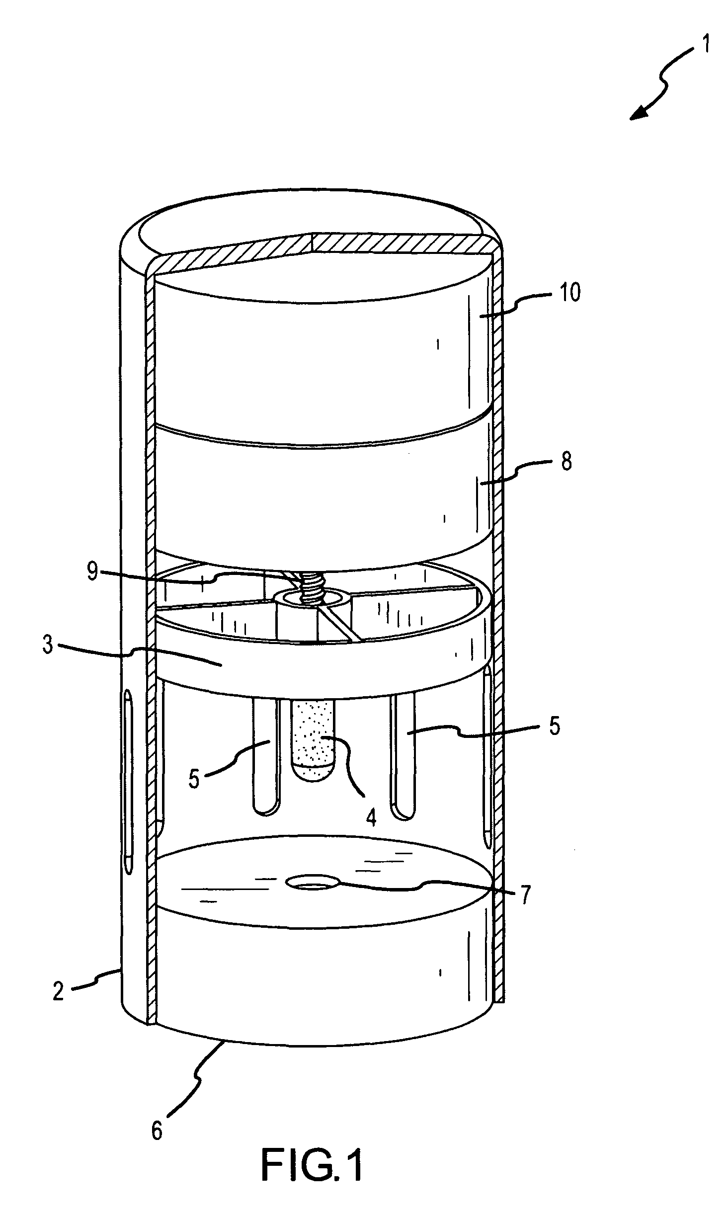 Piston actuated vapor-dispersing device