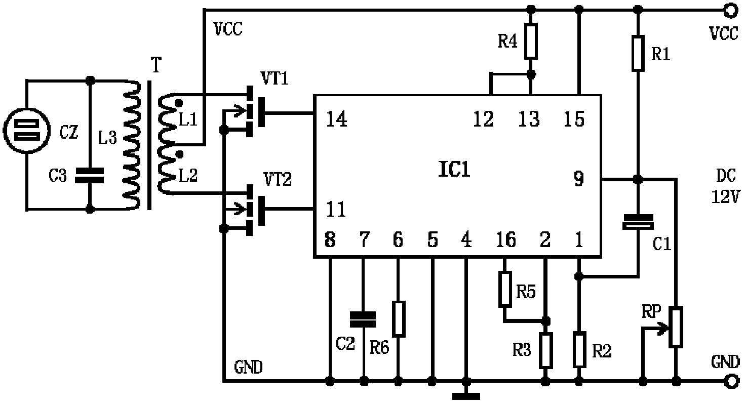 Output-power-adjustable direct-current inverter