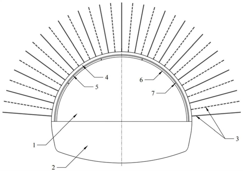 Tunnel primary support reinforcement treatment method