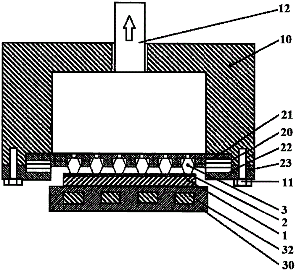 Diamond grinding material arranging system