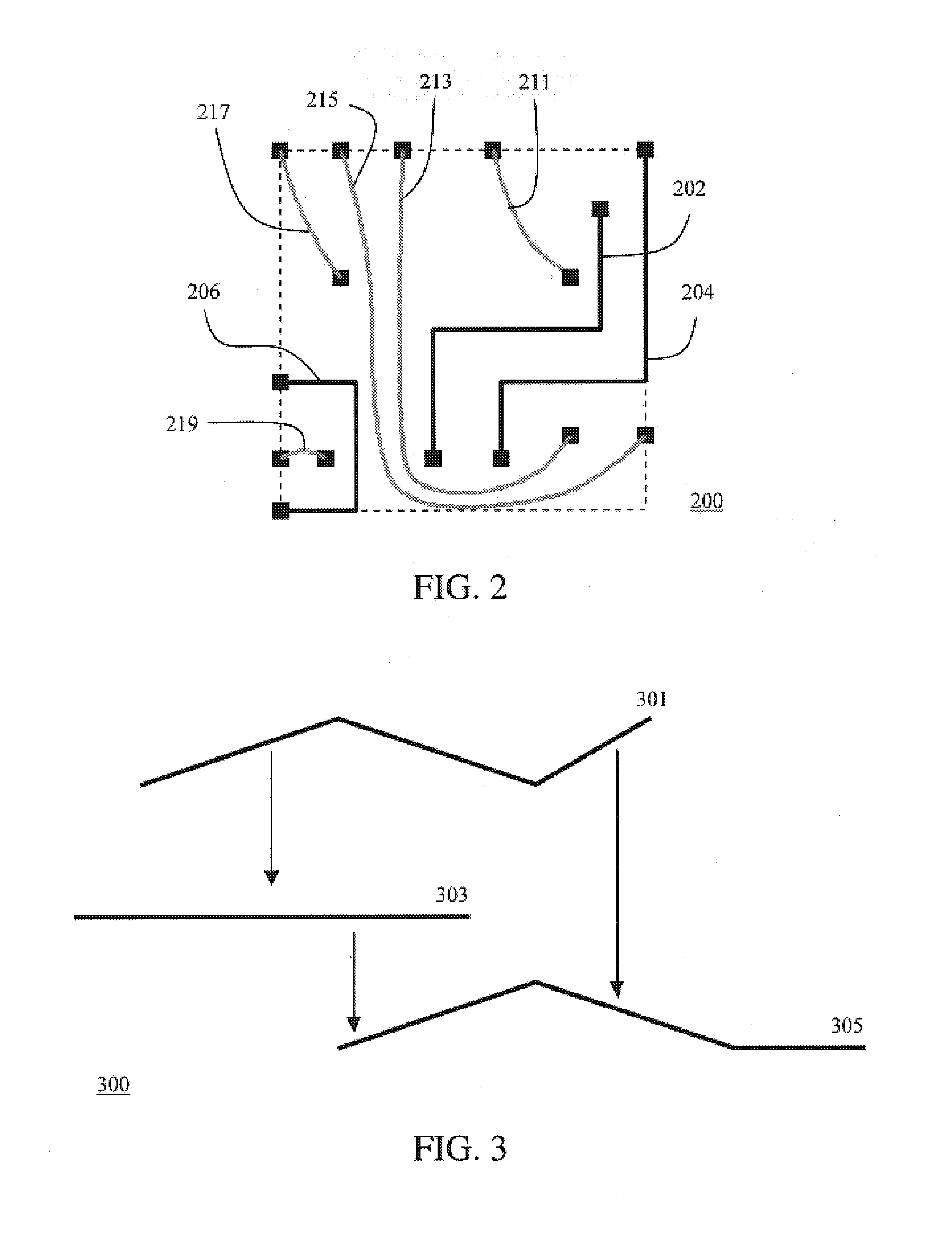 Wire spreading through geotopological layout