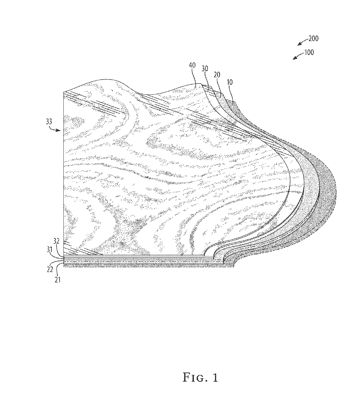 Method of producing a glueless dustless composite flooring material system