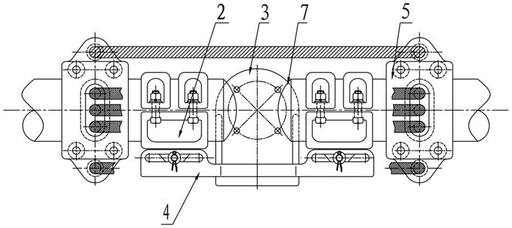 A side-mounted fixed tube mother hardware