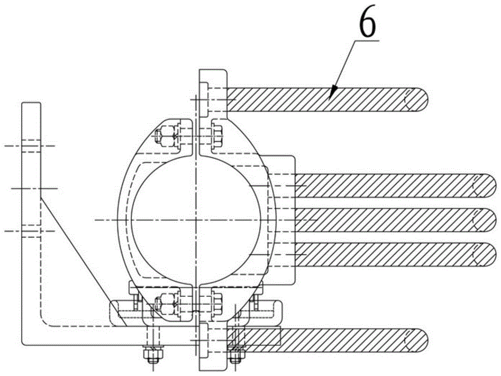 A side-mounted fixed tube mother hardware