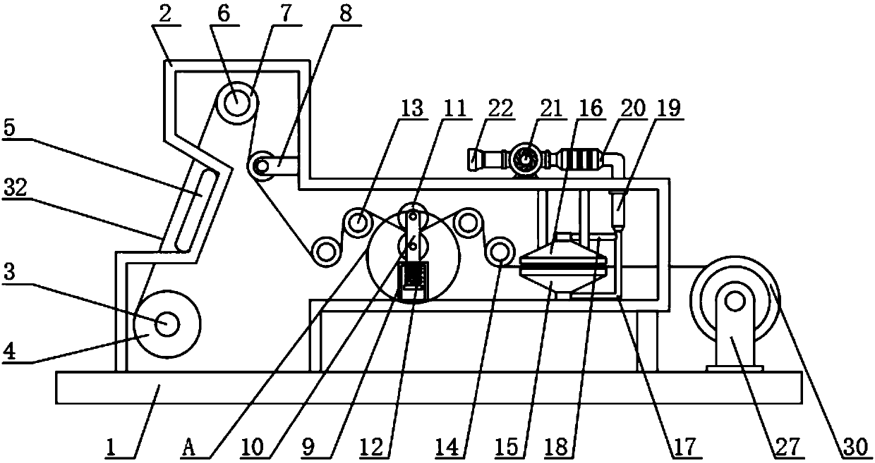 Stacking mechanism of cloth inspecting machine capable of cloth of inspecting school uniform rapidly