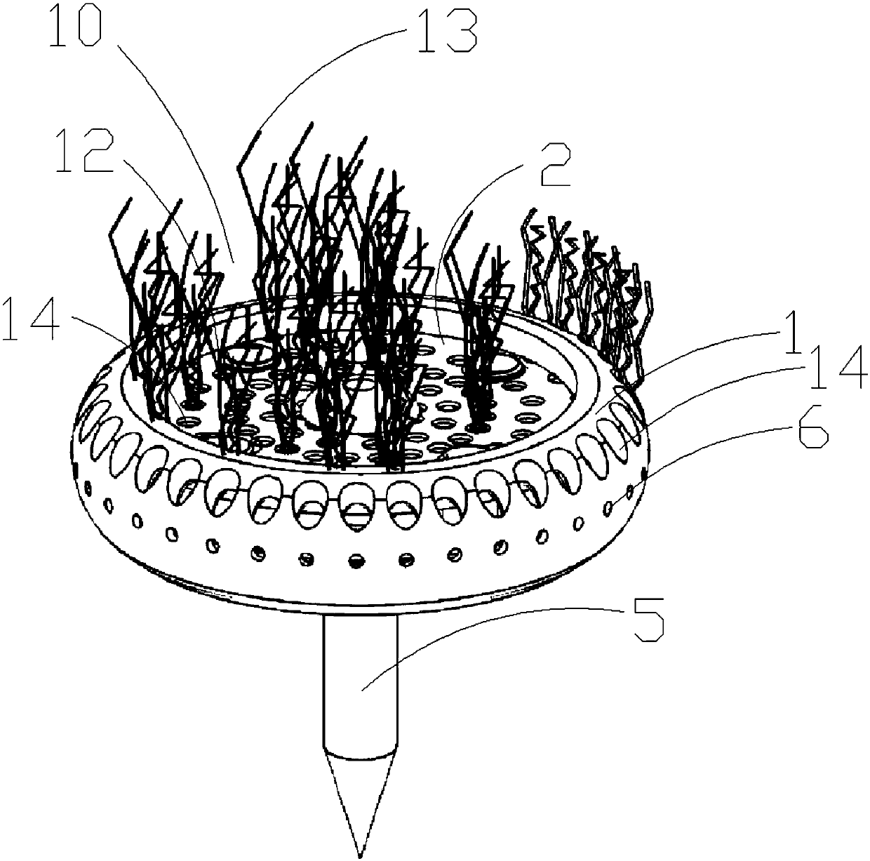 Anti-flushing device of offshore wind power pile foundation