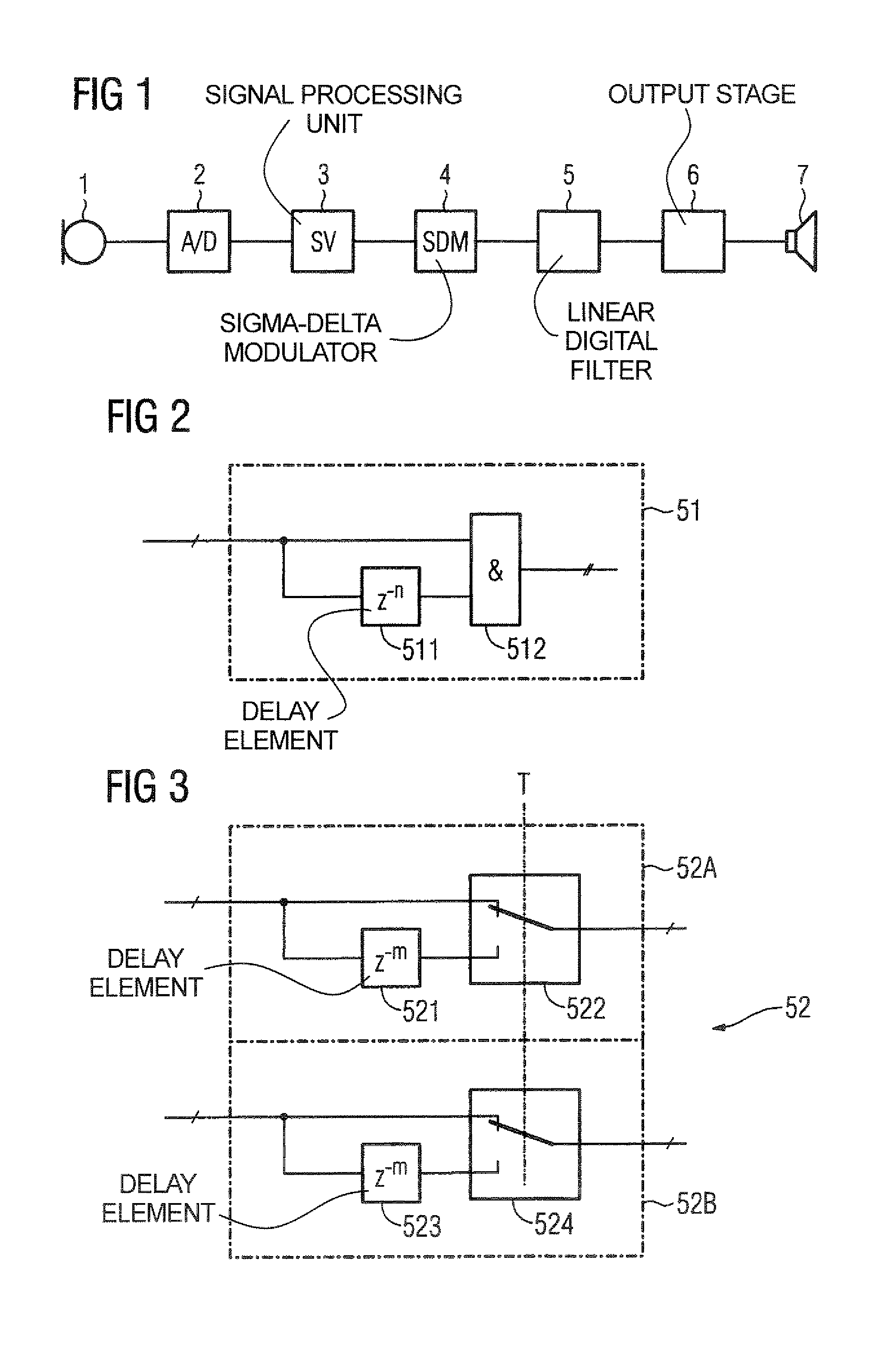Hearing aid device with an output amplifier having a sigma-delta modulator