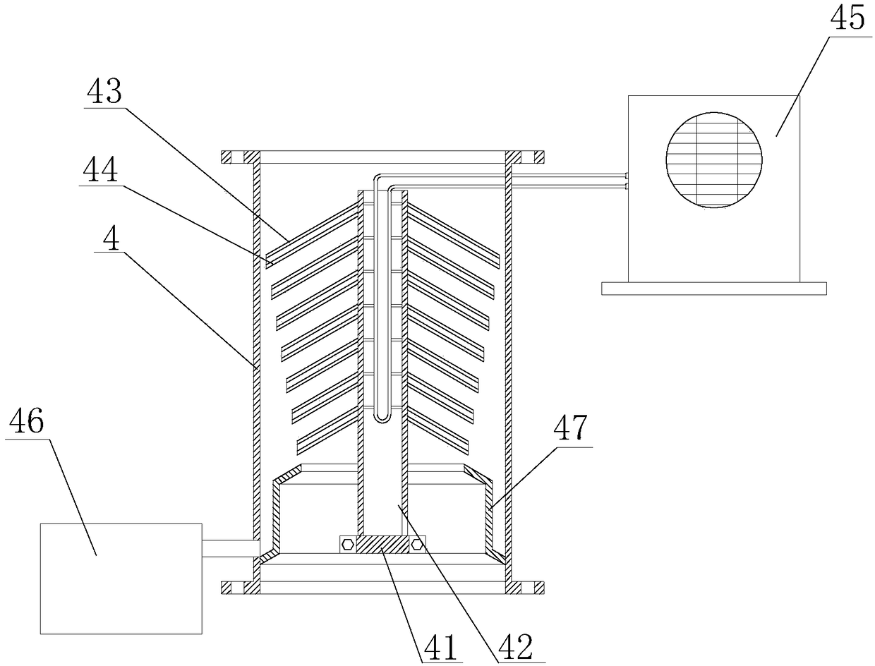 Kitchen fume condensing purification device