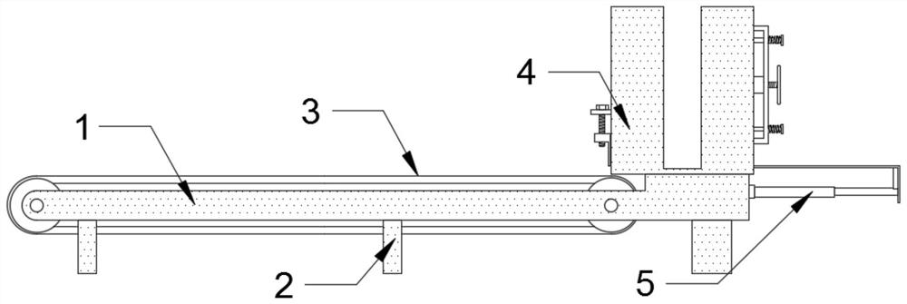 A feeding and conveying mechanism for sheet metal parts