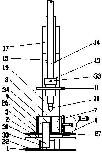 Shale crushing experimental device capable of considering drill string dynamic vibration and experimental method