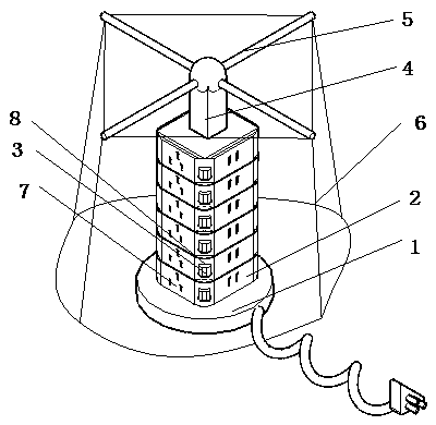 Cylindrical waterproof socket