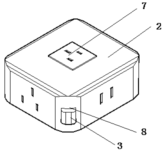 Cylindrical waterproof socket