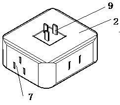 Cylindrical waterproof socket