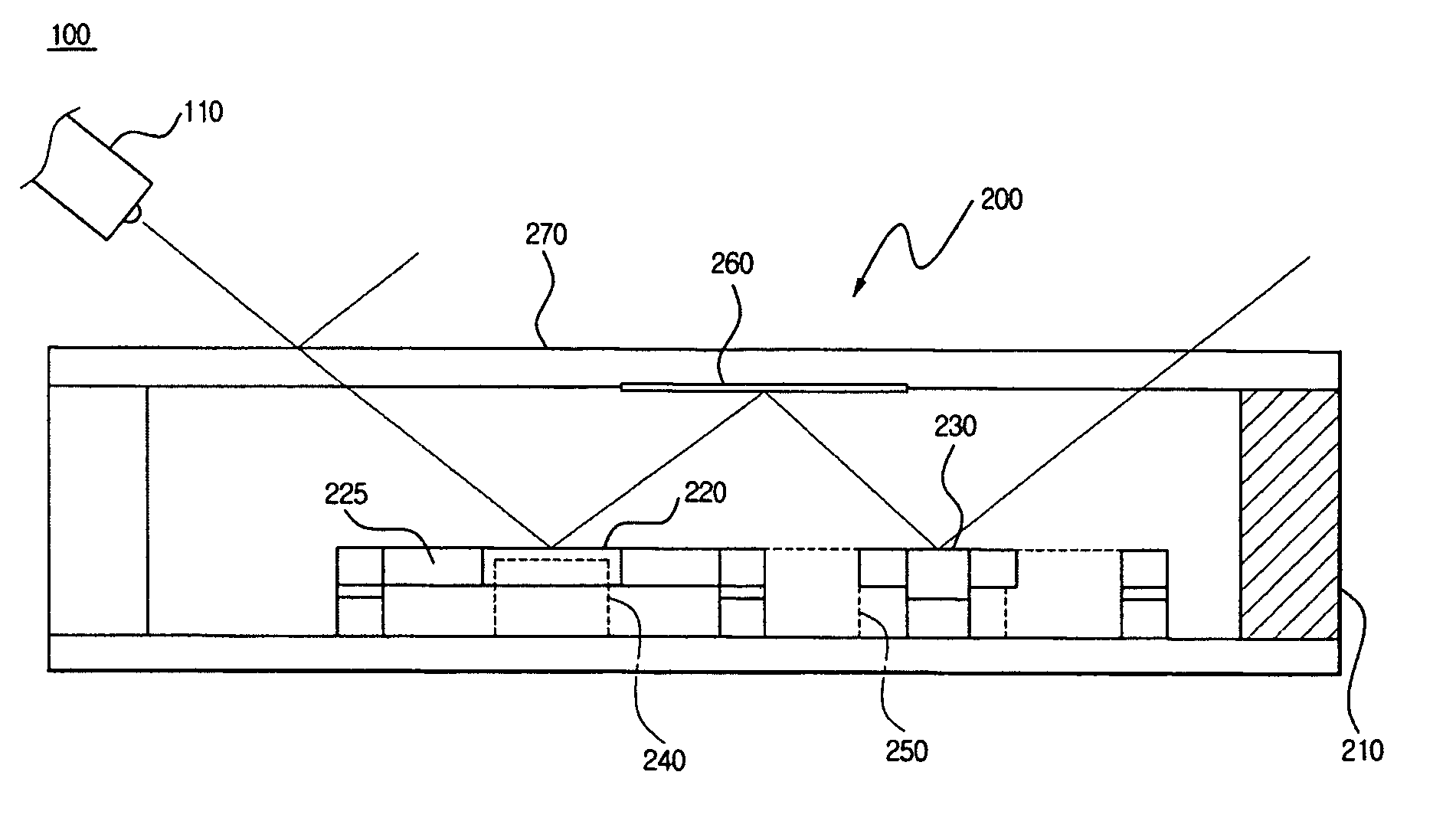 Mirror package scanning apparatus and method