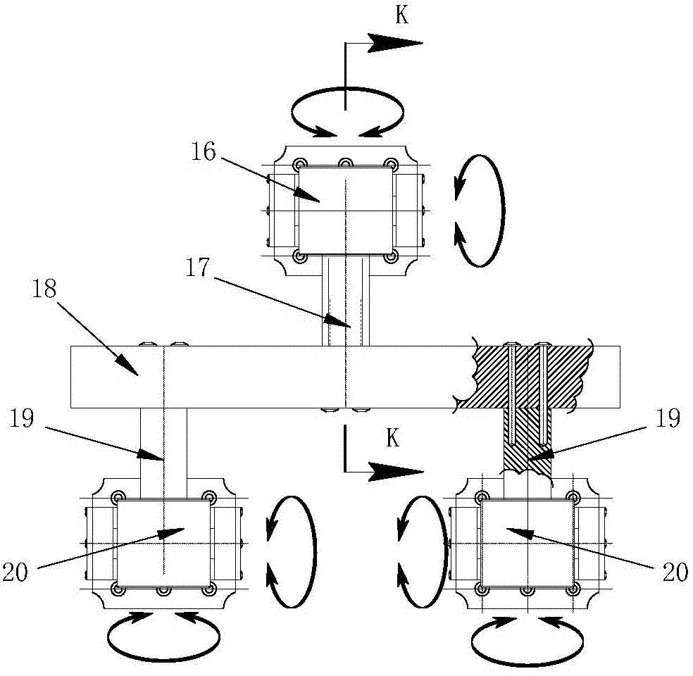 Double-pole bidirectional carrying robot based on parallelism principle