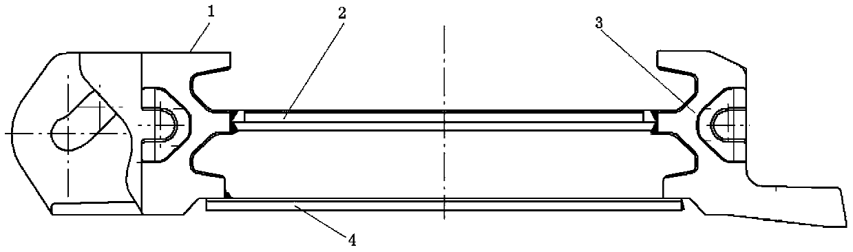 Micro-distortion welding method of middle groove of scraper conveyer