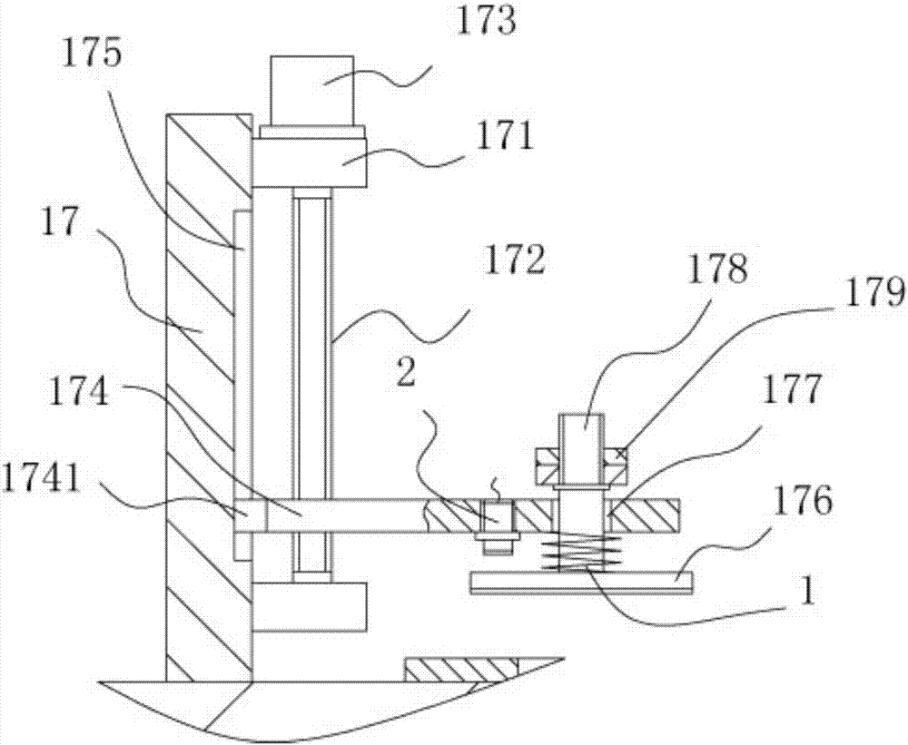 A steel plate bending mechanism with a detection device