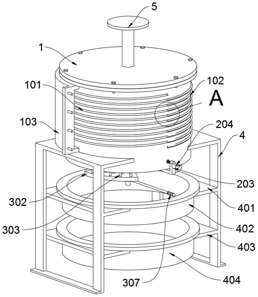 An integrated extrusion and liquid removal device for traditional Chinese medicine processing