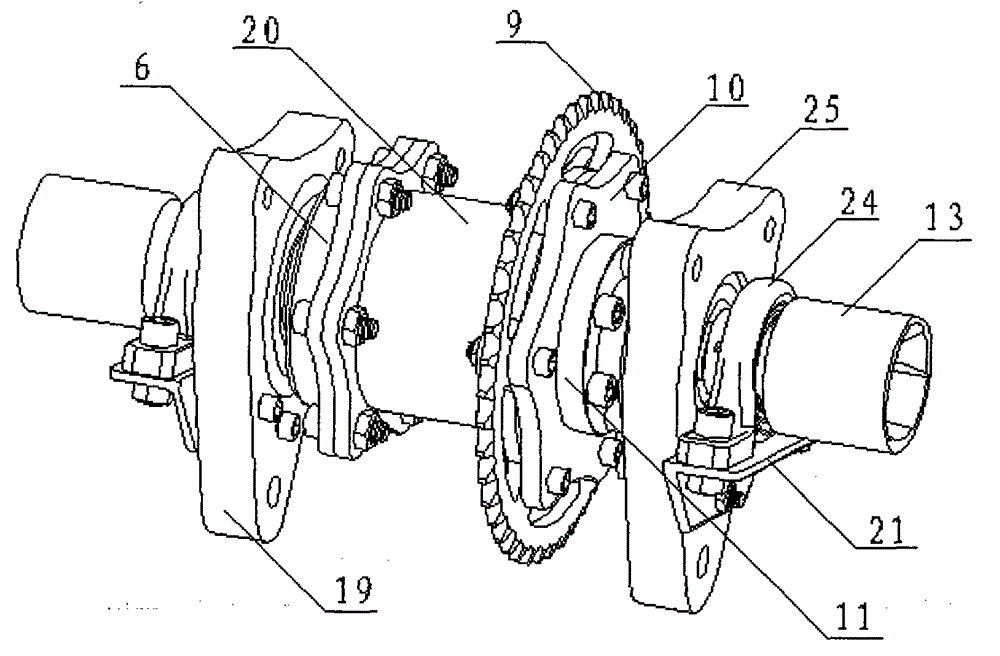 A power transmission device for Torsen differential