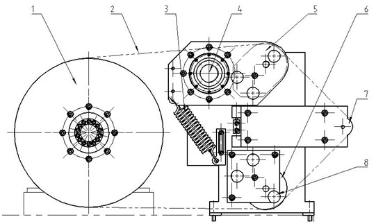 Numerical-control-linkage-technology-based camshaft grinder abrasive belt grinding device