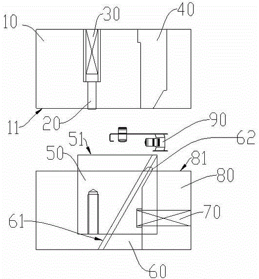 Opposite-sliding-block forming mechanism of progressive stamping die