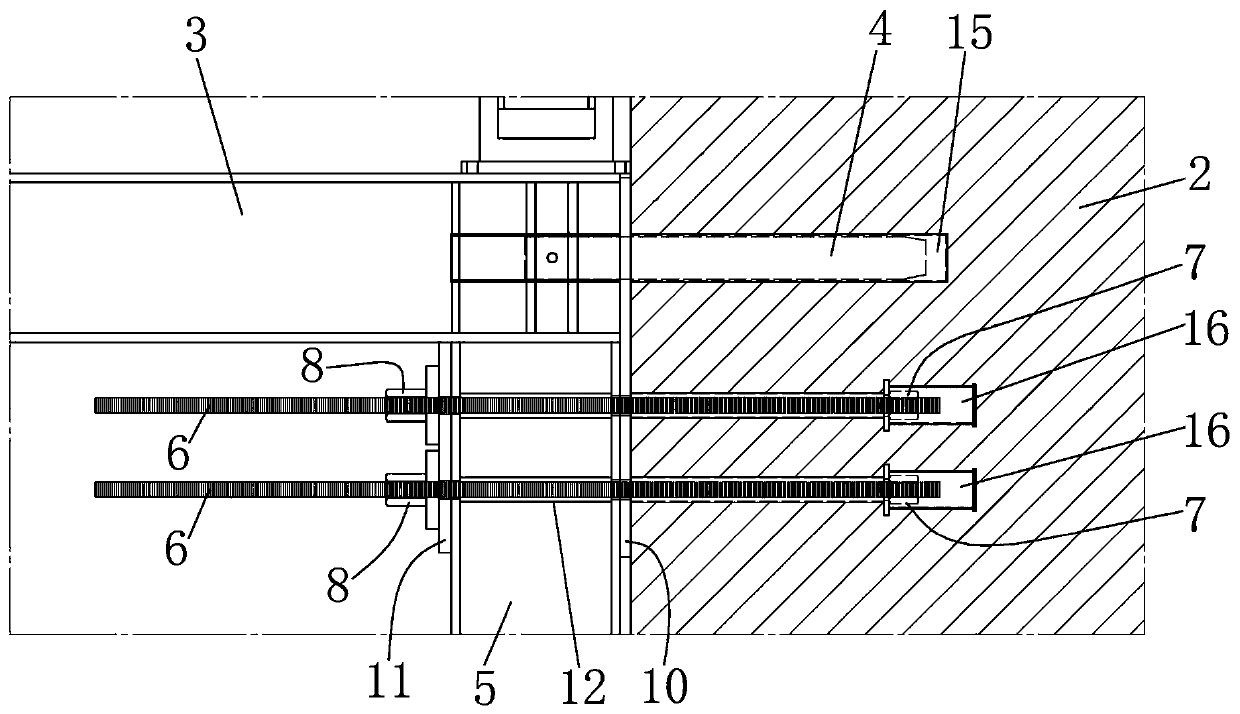 Supporting bracket for bridge engineering and construction method thereof