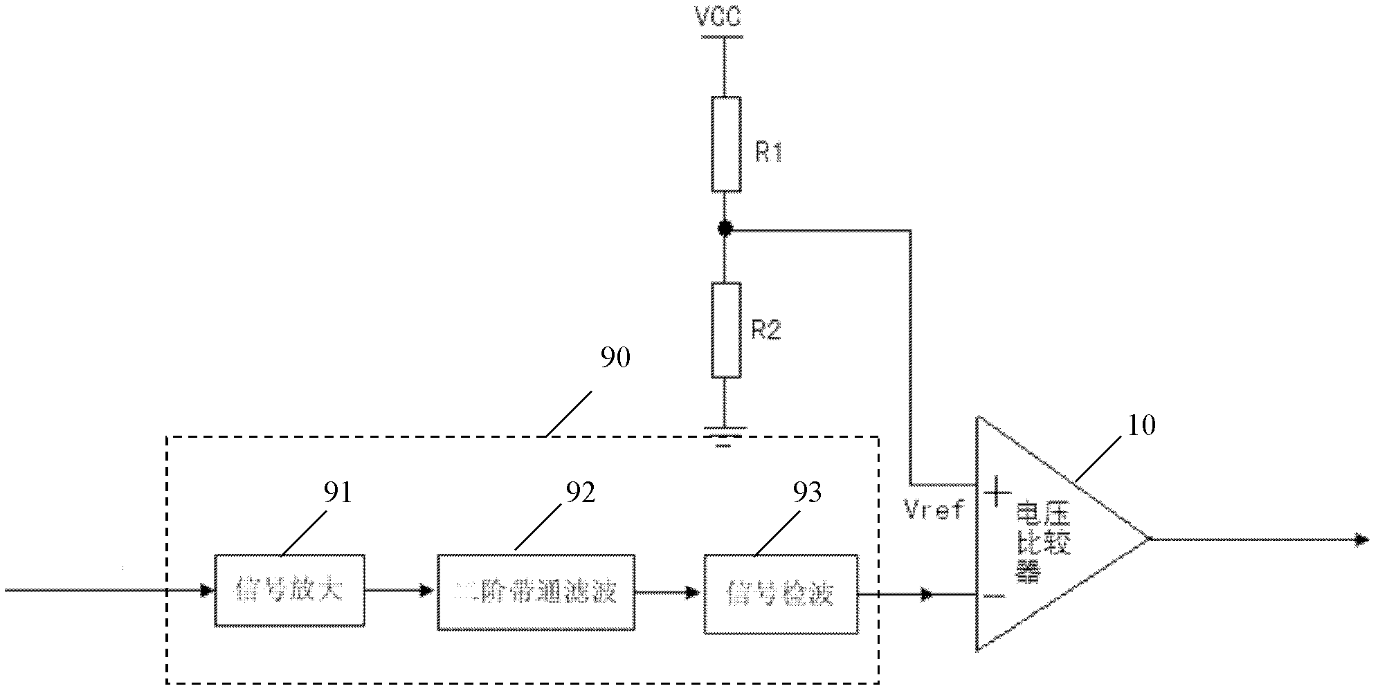 Circuit and method for processing ultrasonic echo signal of reversing radar