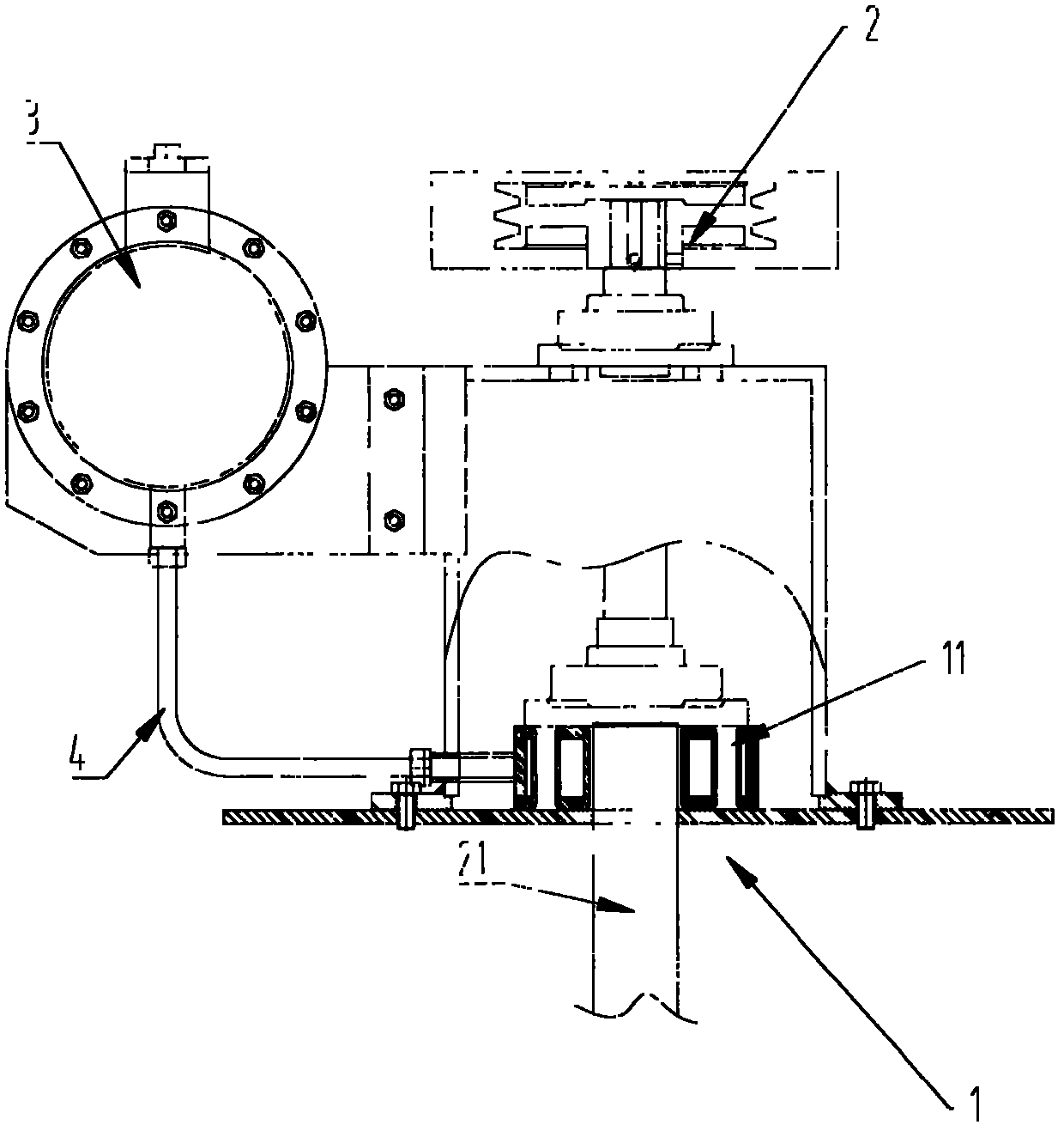 Automatic cooler for mesh belt furnace fan bearings