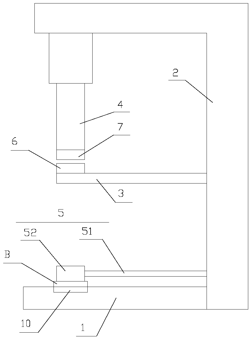 A liquid crystal display film sticking device