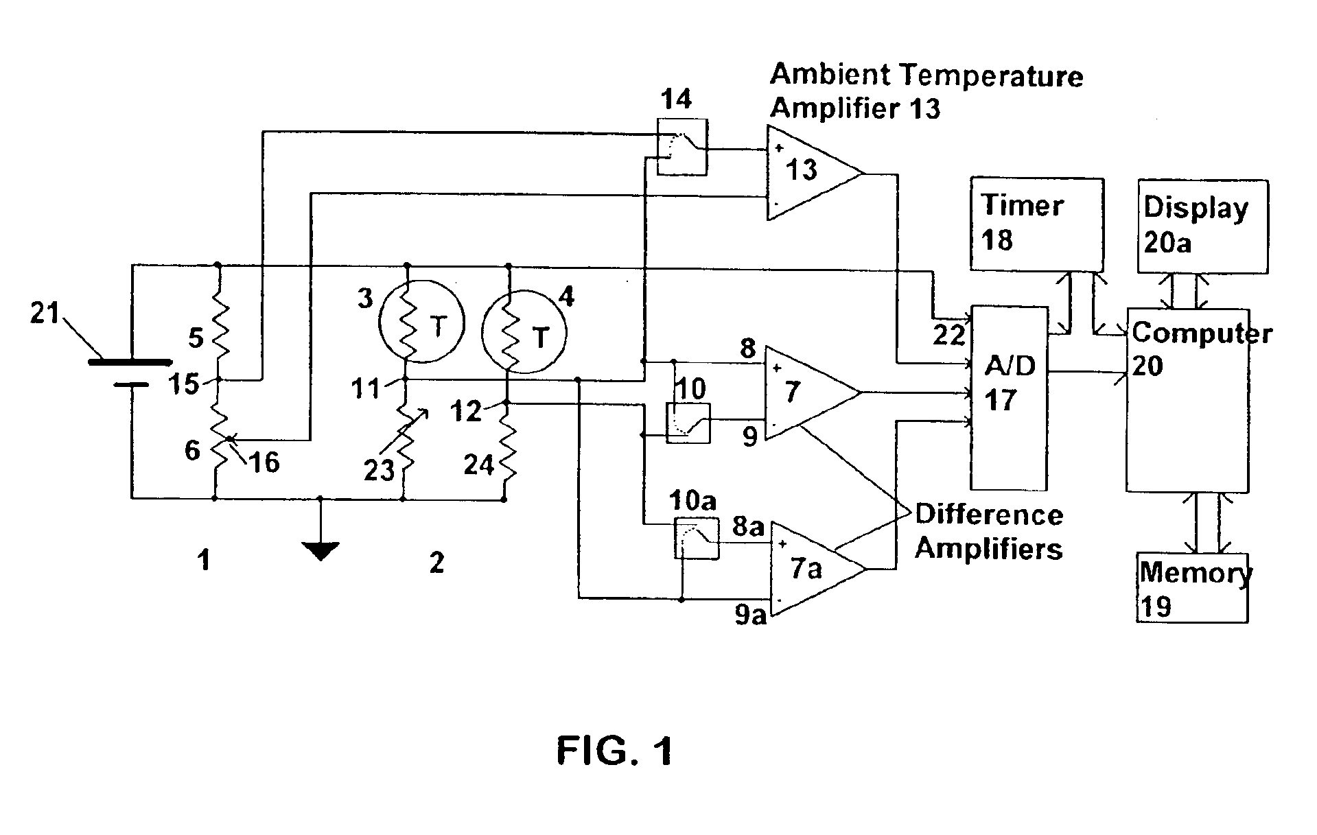 Method and apparatus for economical drift compensation in high resolution measurements